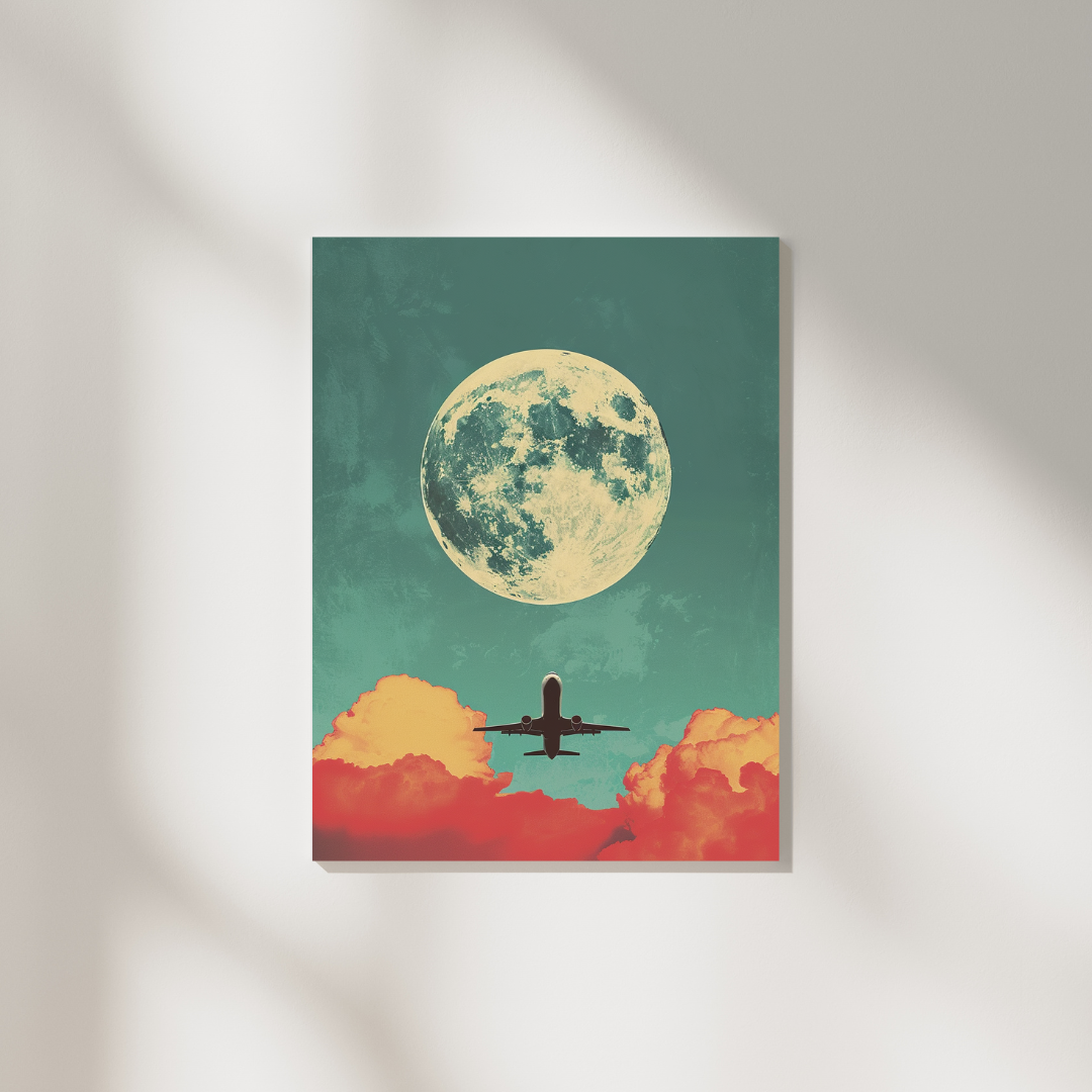 Big Moon Flyby Poster