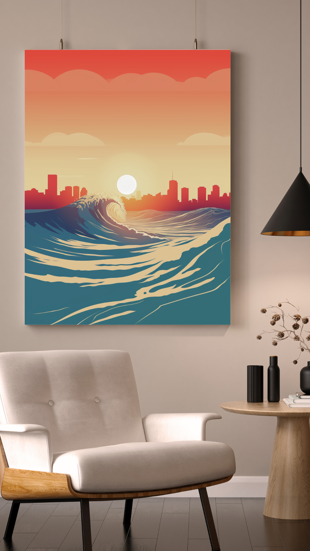 Japanese Waves Poster