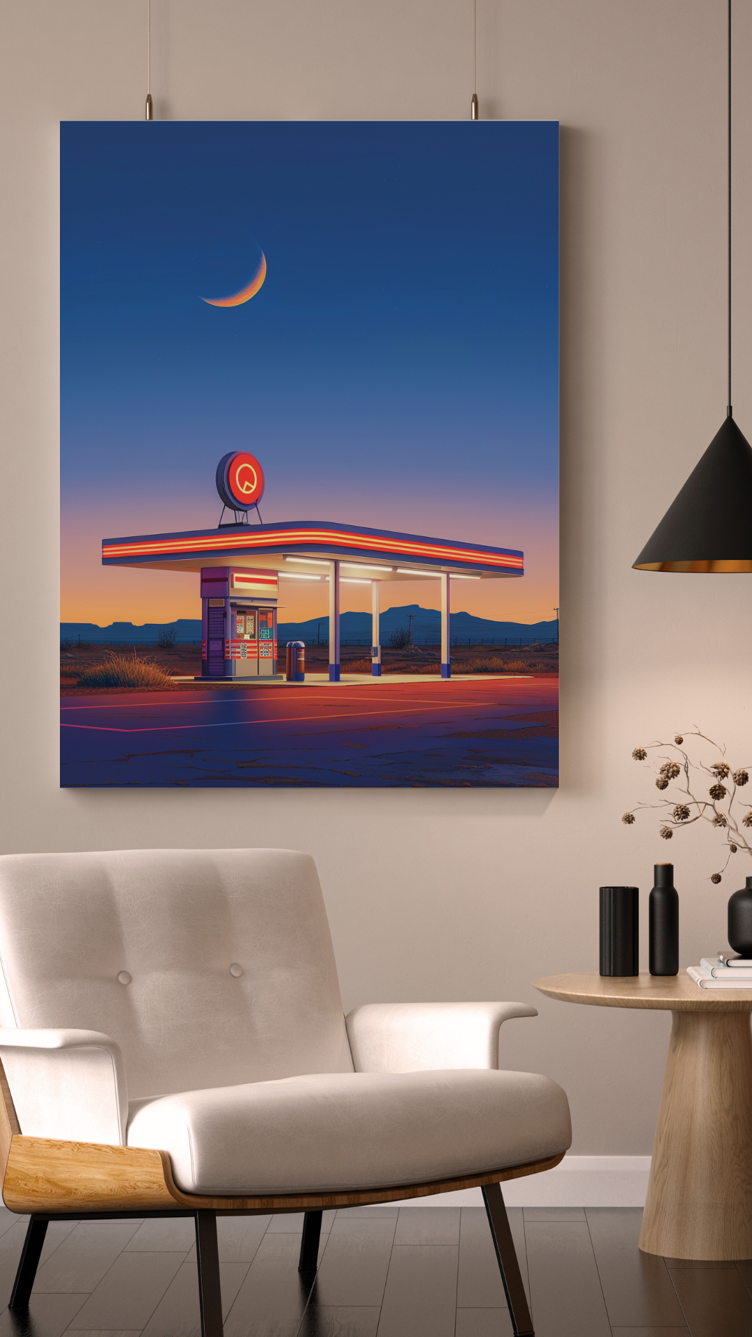 Remote Gas Station Poster