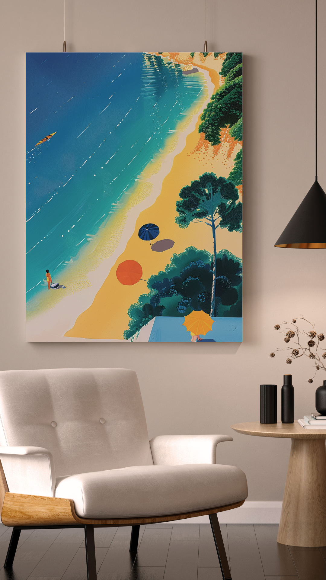 Over The Beach Poster