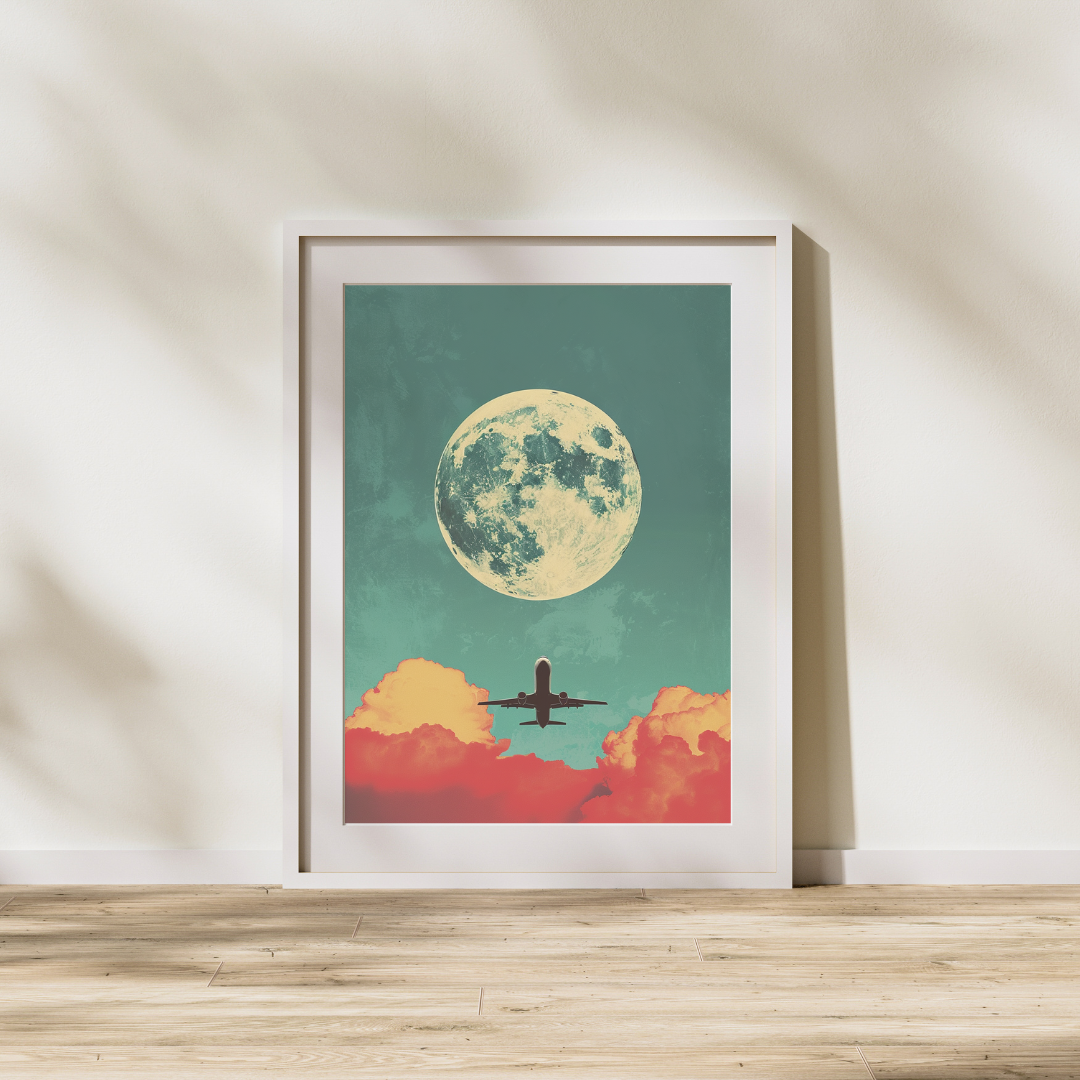 Big Moon Flyby Poster