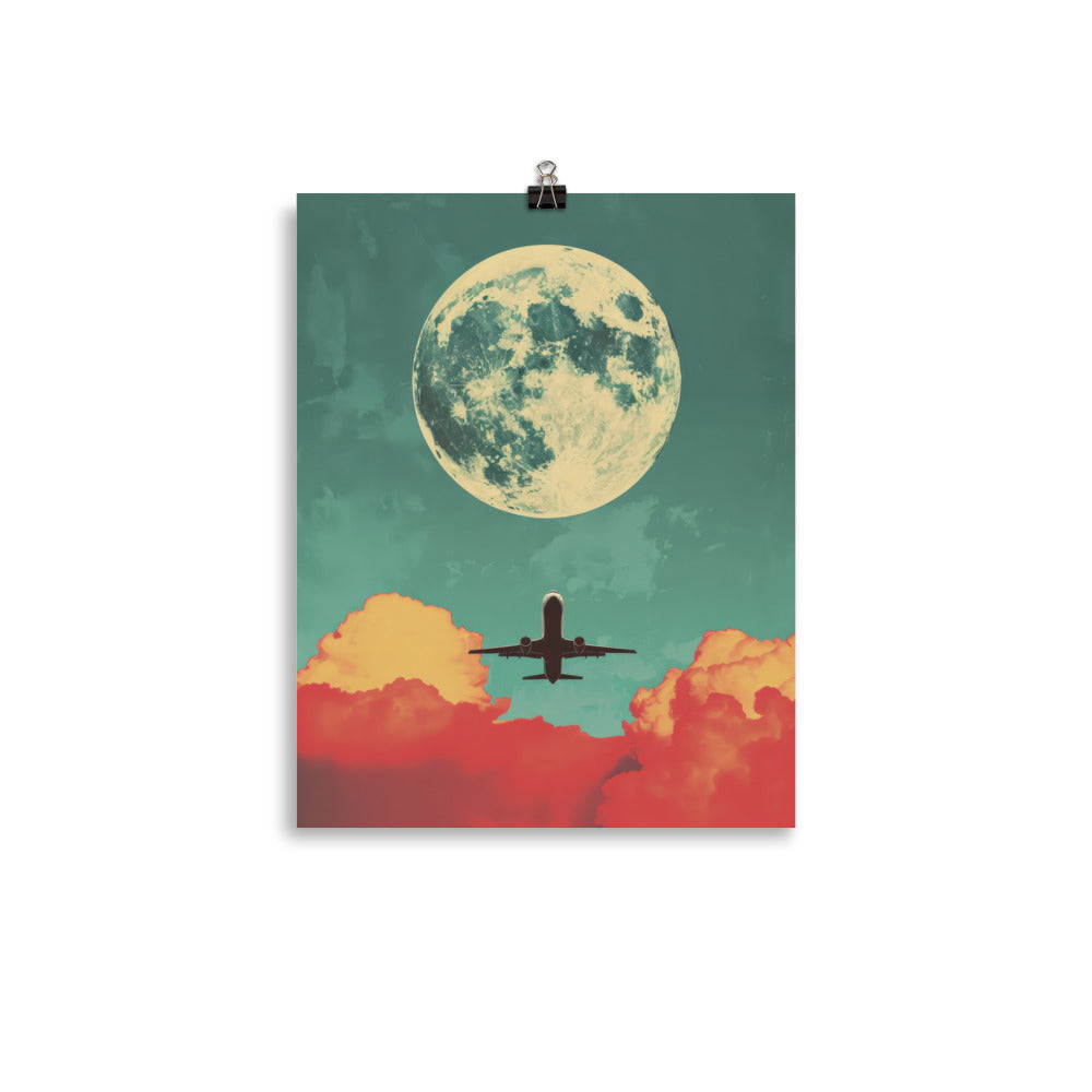 Big Moon Flyby Poster