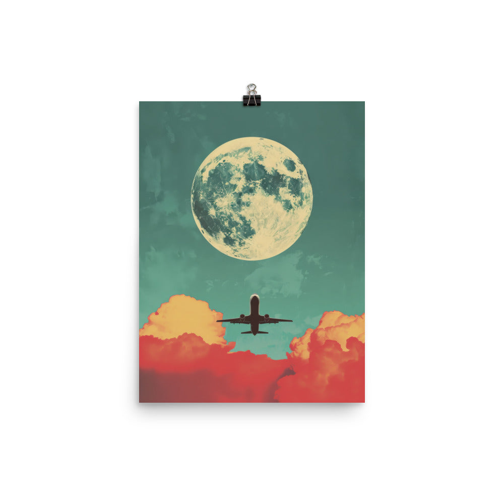 Big Moon Flyby Poster