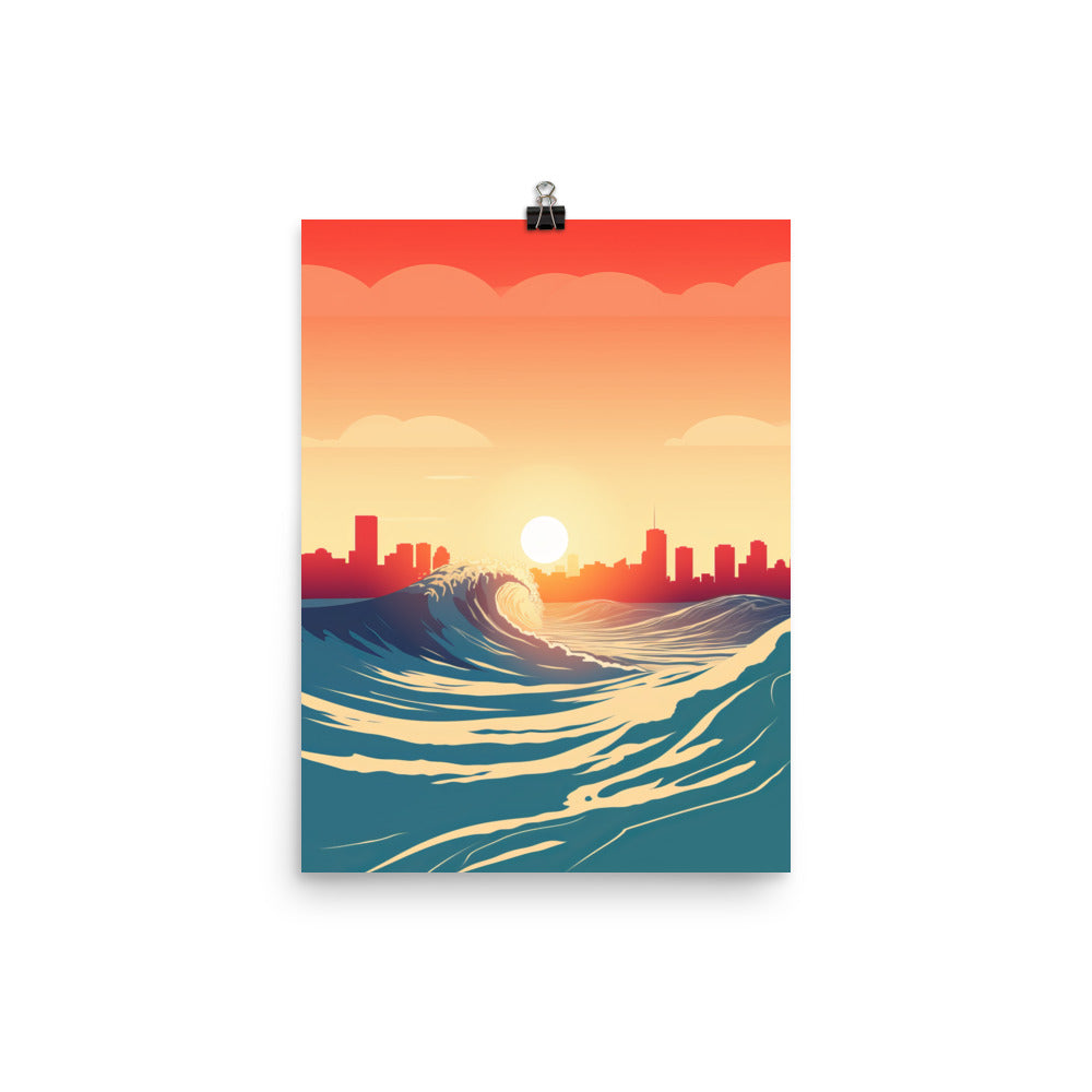 Japanese Waves Poster