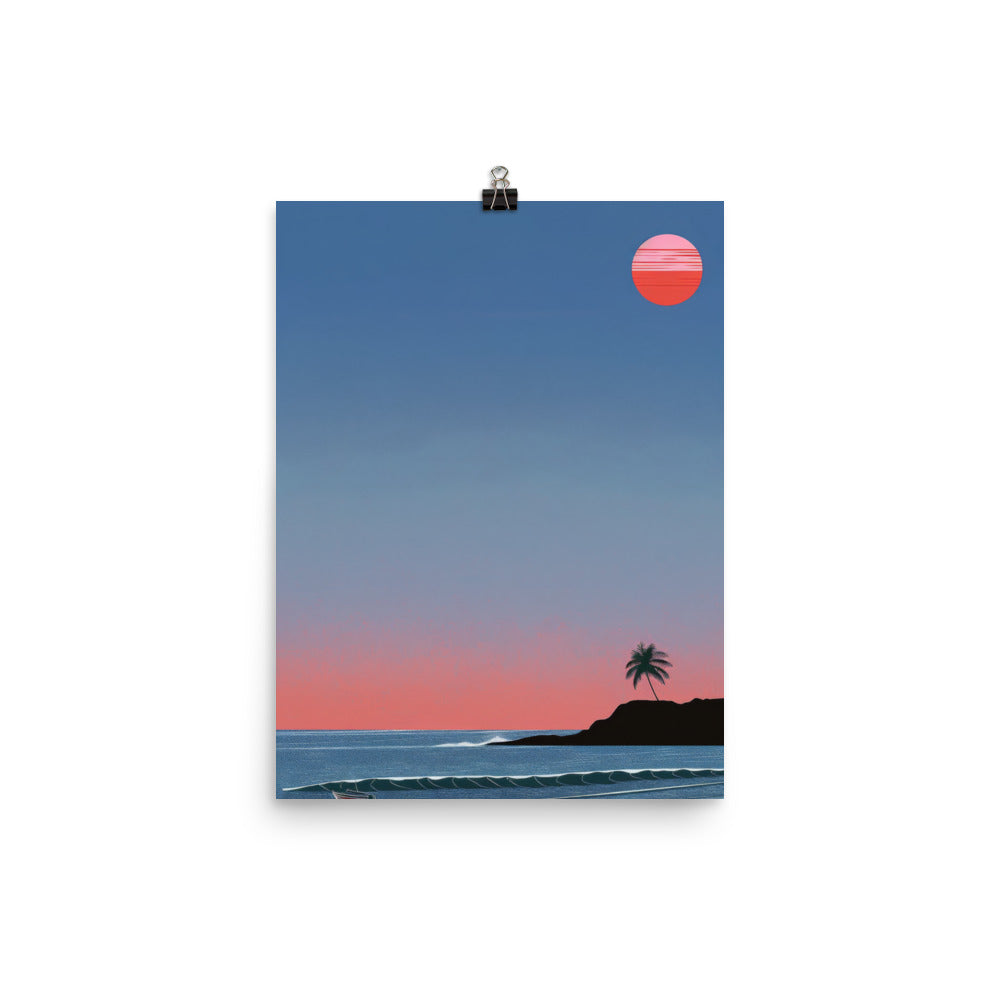 Beach At Twilight Poster