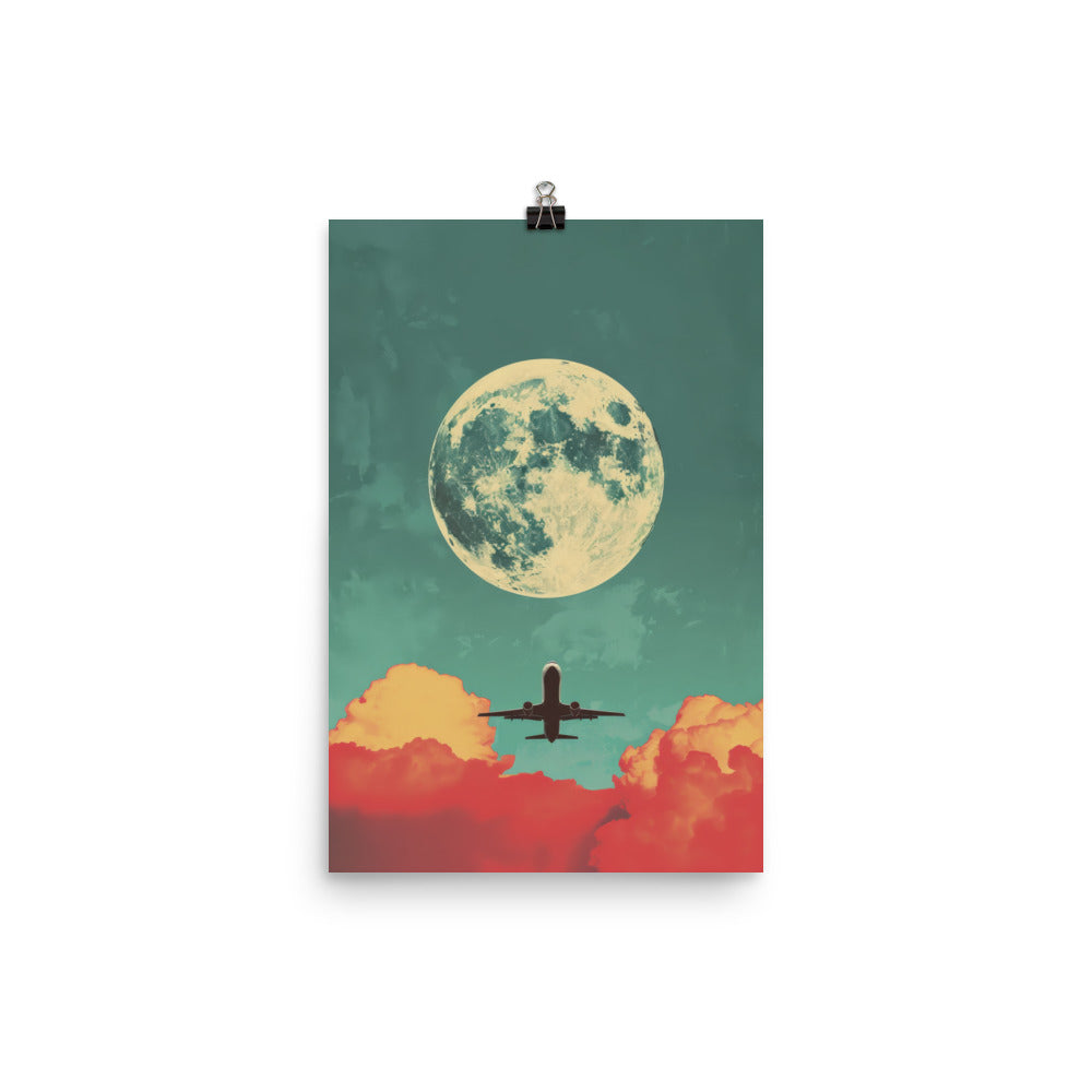 Big Moon Flyby Poster