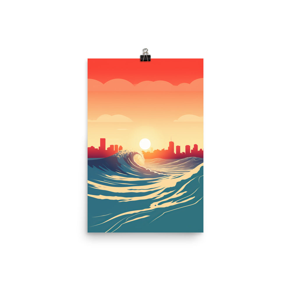 Japanese Waves Poster