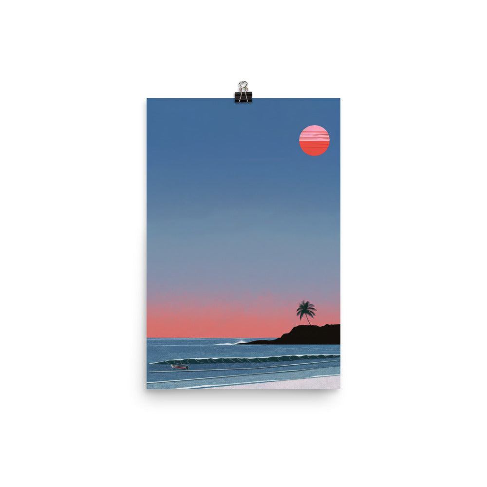 Beach At Twilight Poster