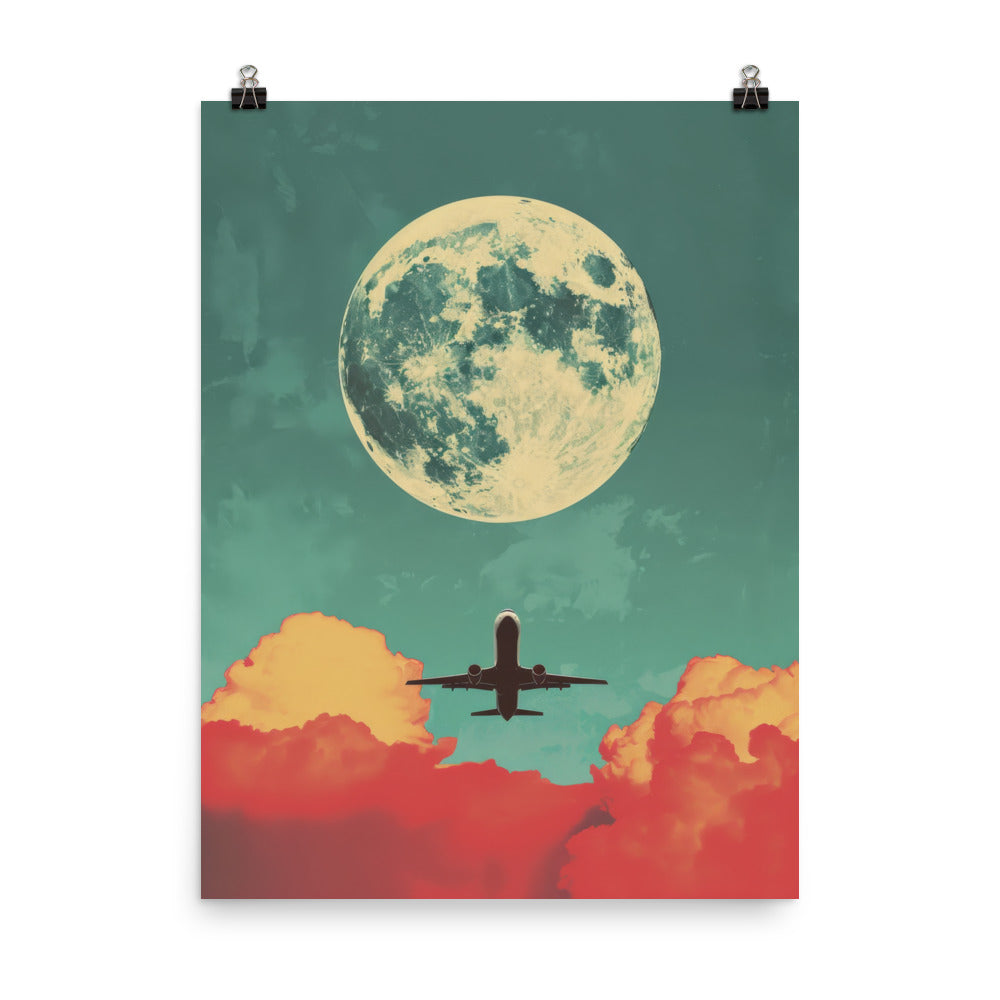 Big Moon Flyby Poster