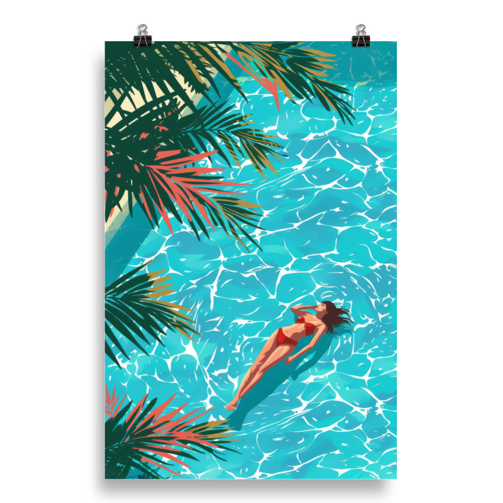 Pool Lounge Poster