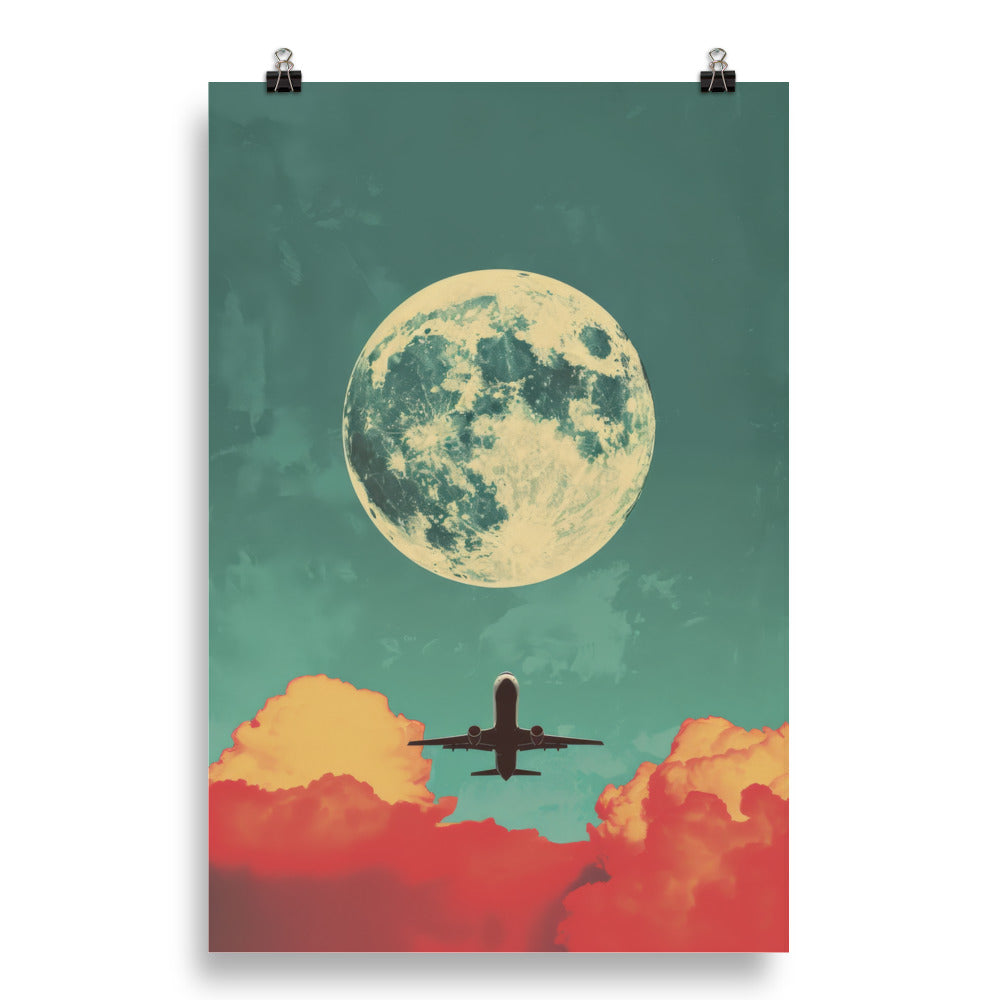Big Moon Flyby Poster