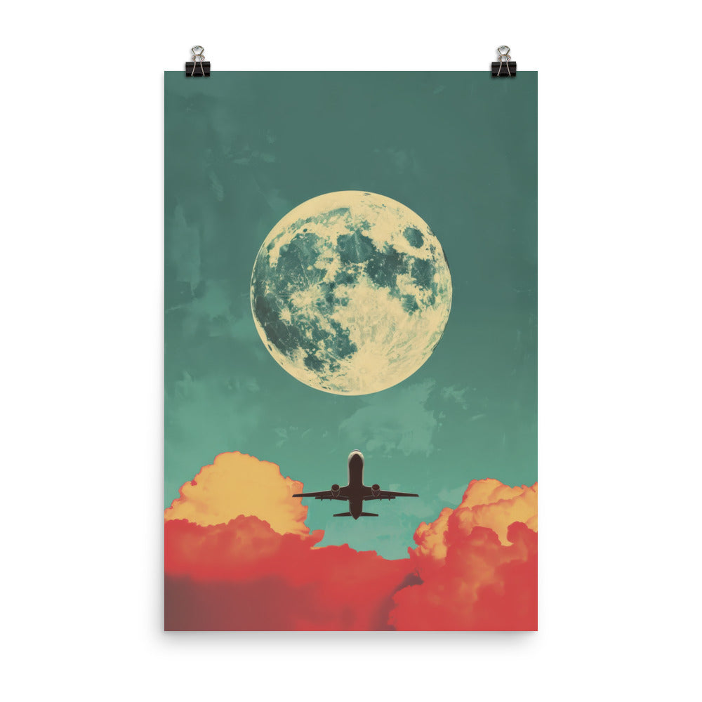 Big Moon Flyby Poster