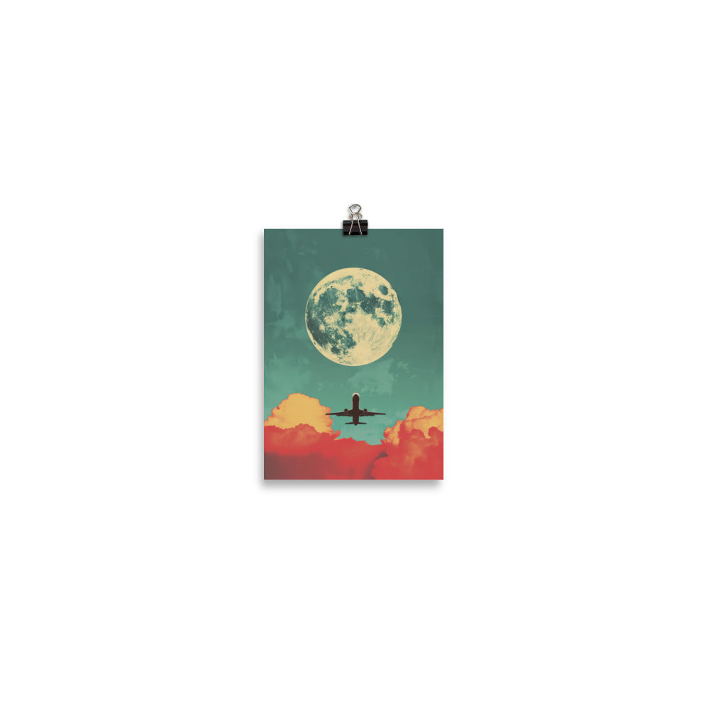 Big Moon Flyby Poster