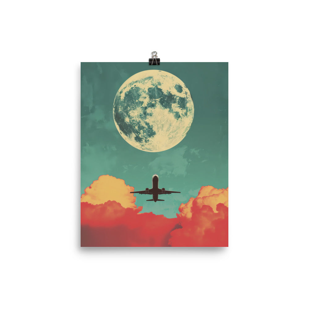 Big Moon Flyby Poster