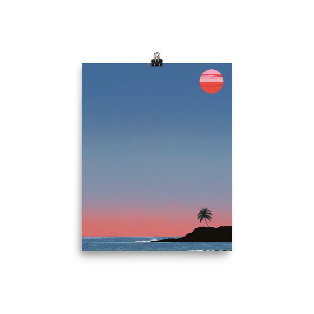 Beach At Twilight Poster