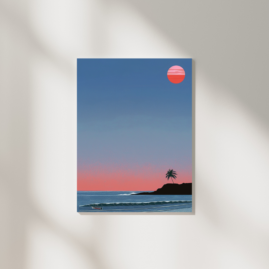 Beach At Twilight Poster