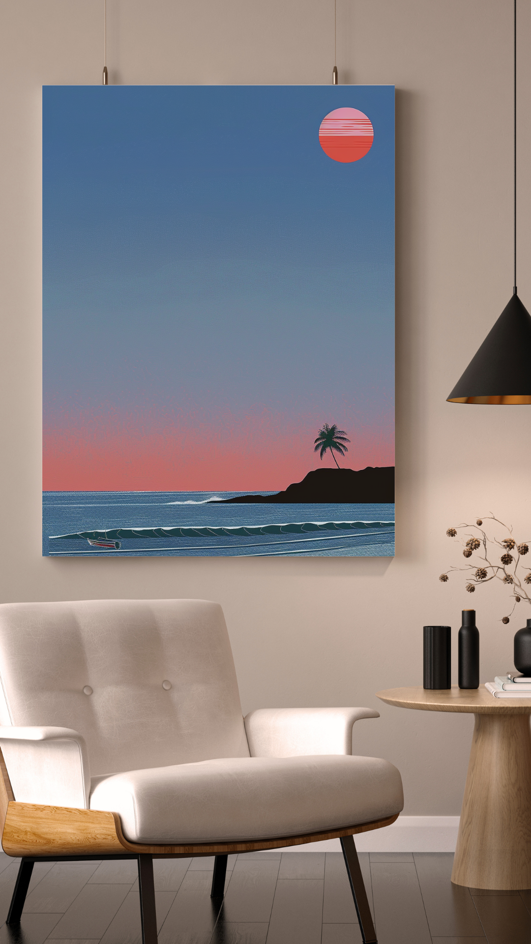 Beach At Twilight Poster