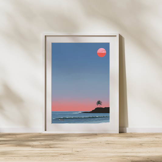 Beach At Twilight Poster