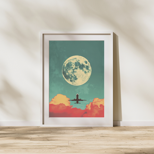 Big Moon Flyby Poster