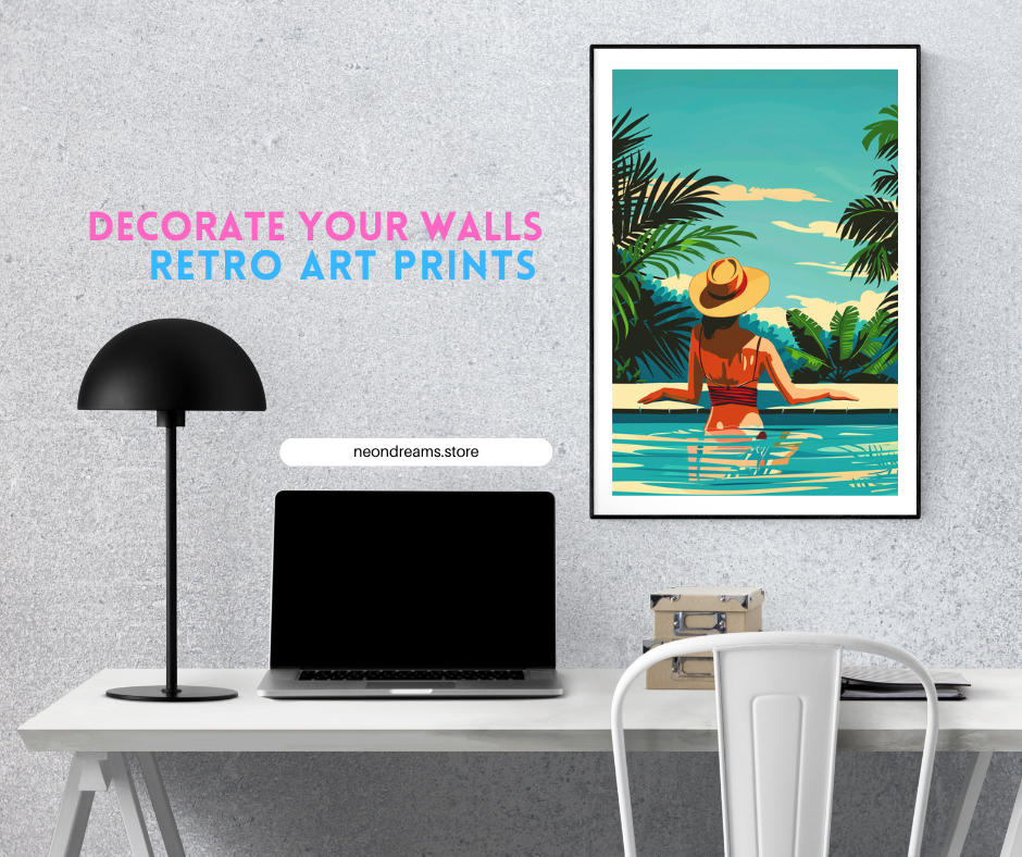 Lady In A Pool Poster