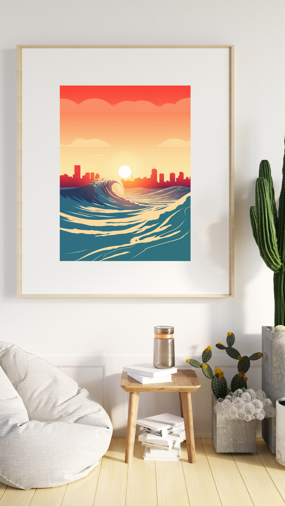 Japanese Waves Poster