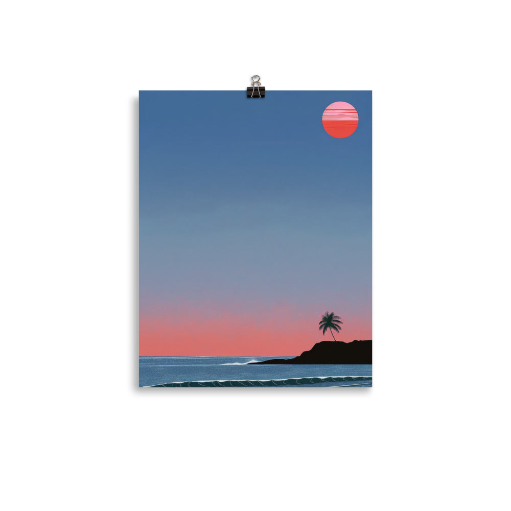 Beach At Twilight Poster