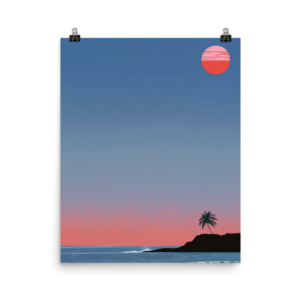 Beach At Twilight Poster