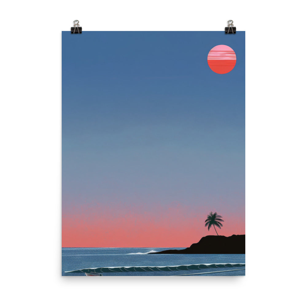 Beach At Twilight Poster